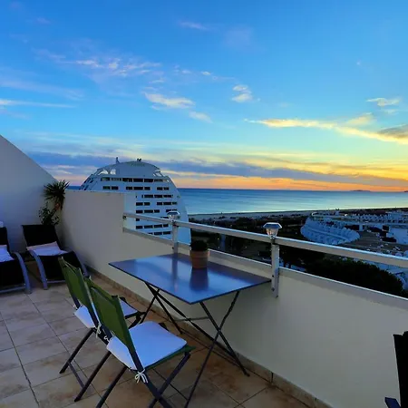 La Grande Motte Vue Mer Unique, Terrasse, Parking Prive, Clim Le Panoramique, 3 Etoiles