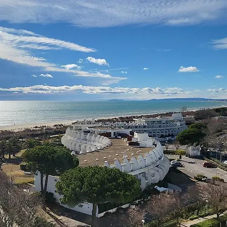 La Grande Motte Vue Mer Unique, Terrasse, Parking Prive, Clim Le Panoramique, 3 Etoiles شقة